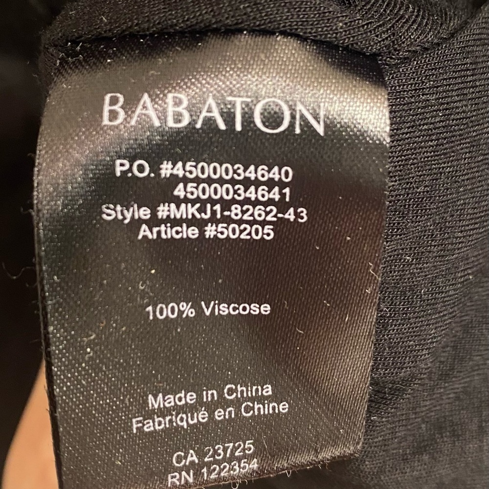 Aritzia Babaton Black little V-neck Mini dress size S - Picture 5 of 6